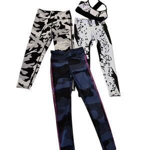 Noli Yoga 4 piece Activewear Yoga Leggings Sports Bra Size Small